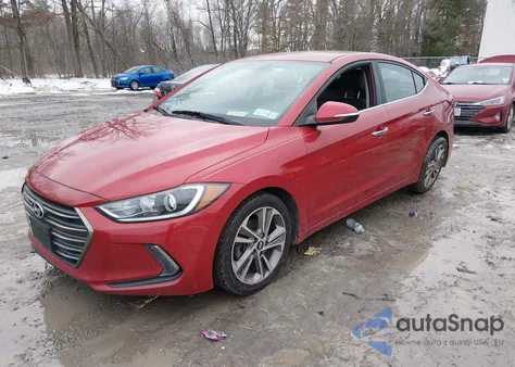 2017 Hyundai Elantra Limited from USA, damaged, VIN 5NPD84LF8HH091213
